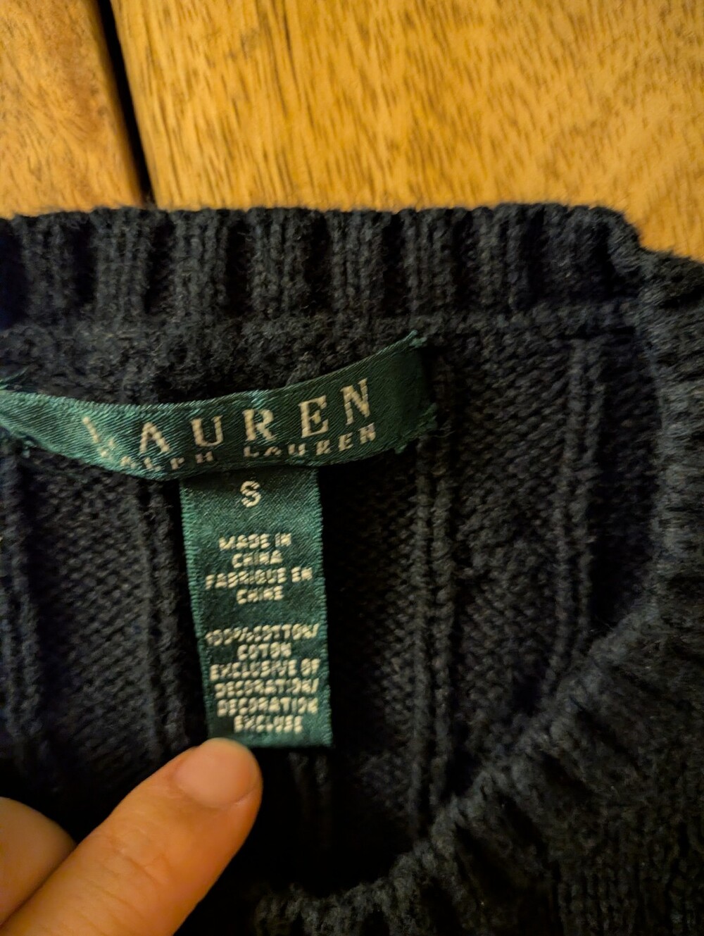 Ralph Lauren Cable Knit Crewneck Sweater - Picture 3 of 7